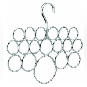 Interdesign Axis Chrome Scarf Tie Belt Holder Organizer